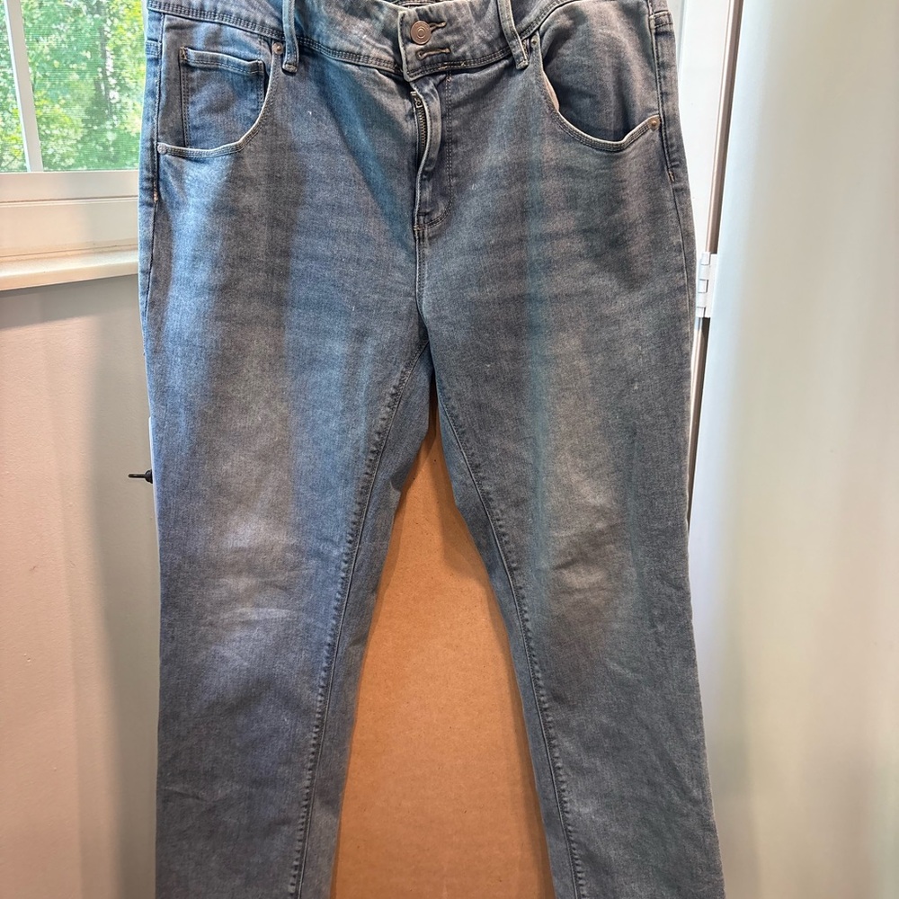 HUDSON Women’s Straight Leg Jeans Size 12 Blue Denim
